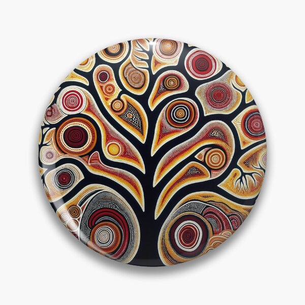 Item preview, Austrailian-Inspired Dot Art (Tree) designed and sold by PinUpPizzazz.