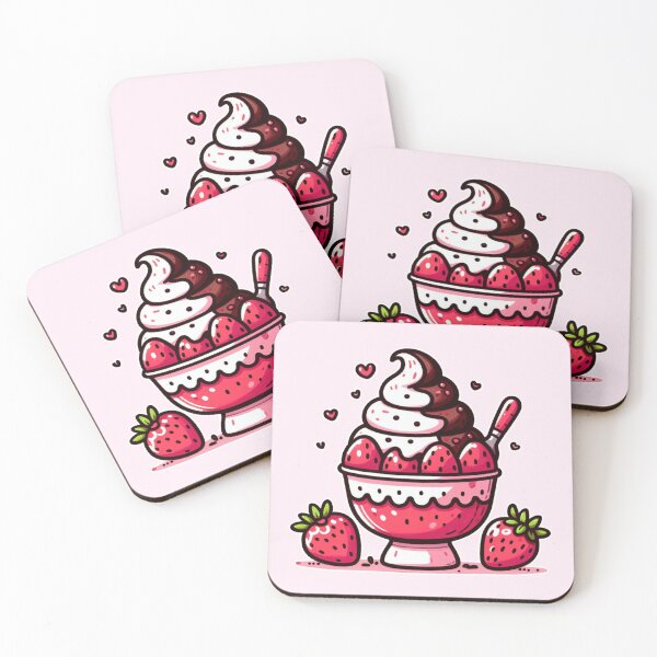 Item preview, Chocolate Vanilla Swirl Strawberry Yogurt  designed and sold by AmberRoseWrites.