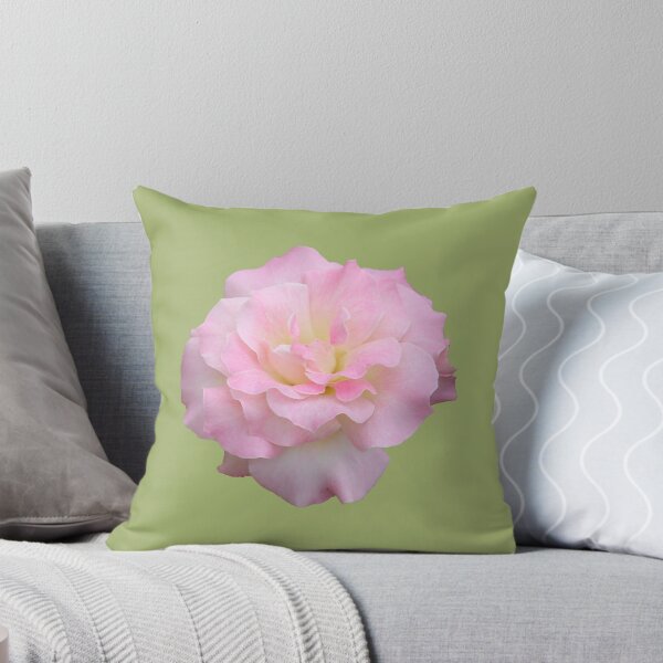 Item preview, Pale Pink Rose on Pale Yellow Green designed and sold by STHogan2.