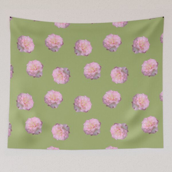 Item preview, Pale Pink Rose on Pale Yellow Green designed and sold by STHogan2.
