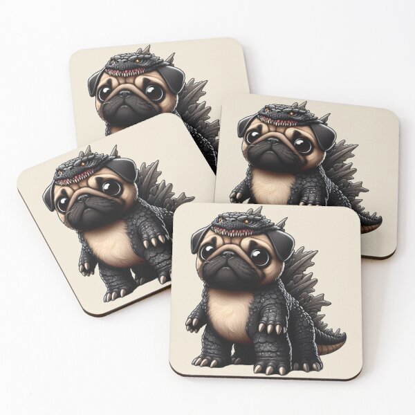 Item preview, Funny Cute Pugzilla designed and sold by ArtadoraDesignz.
