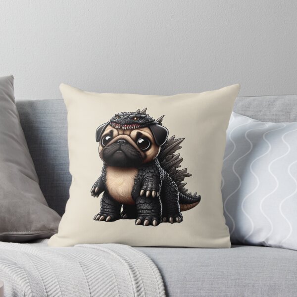 Item preview, Funny Cute Pugzilla designed and sold by ArtadoraDesignz.