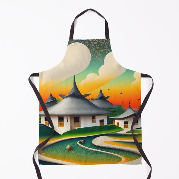 Item preview, Pointillism Golden Village designed and sold by WANBASTEN.