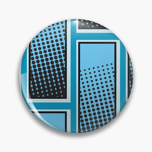 Item preview, Blue Halftone Ben Day Dot Geometric Pattern designed and sold by AllisonDelDuca.