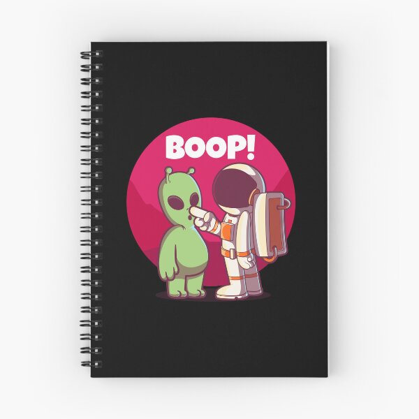 Item preview, Boop! Spaceman and alien nose boop greeting designed and sold by messy-nessie.