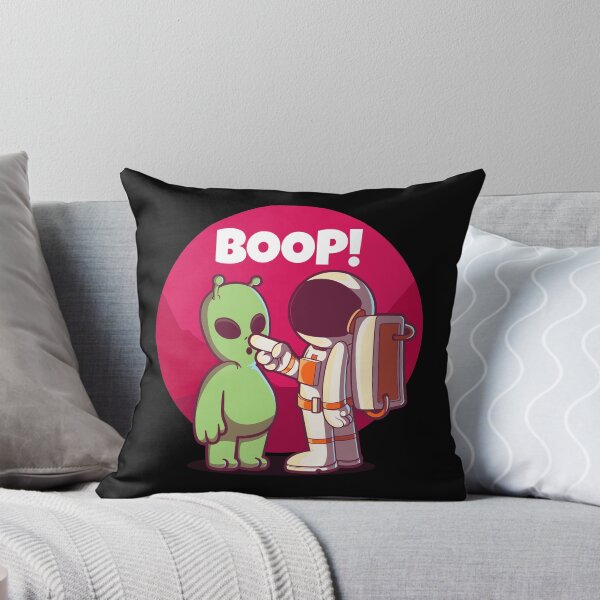 Item preview, Boop! Spaceman and alien nose boop greeting designed and sold by messy-nessie.