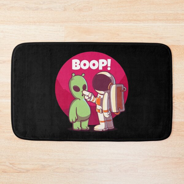 Item preview, Boop! Spaceman and alien nose boop greeting designed and sold by messy-nessie.