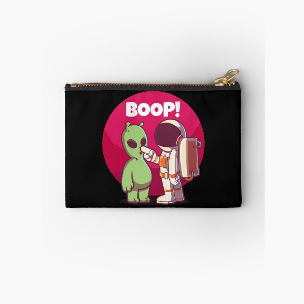 Item preview, Boop! Spaceman and alien nose boop greeting designed and sold by messy-nessie.