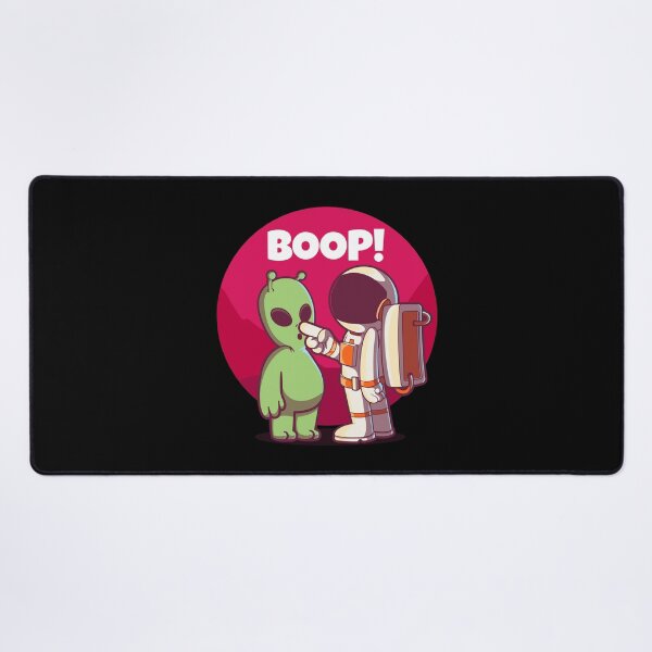 Item preview, Boop! Spaceman and alien nose boop greeting designed and sold by messy-nessie.