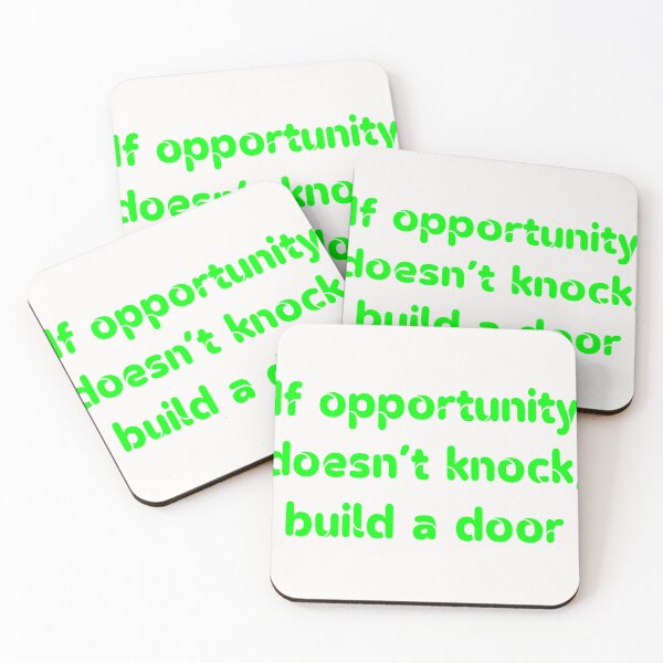 Item preview, If opportunity doesn't knock, build a door Tshirt designed and sold by exponentialart.