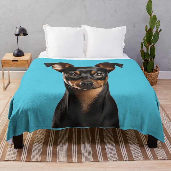 Item preview, Miniature Pincher Dog Owner Watercolor Full Face Art Design designed and sold by fantasticdesign.