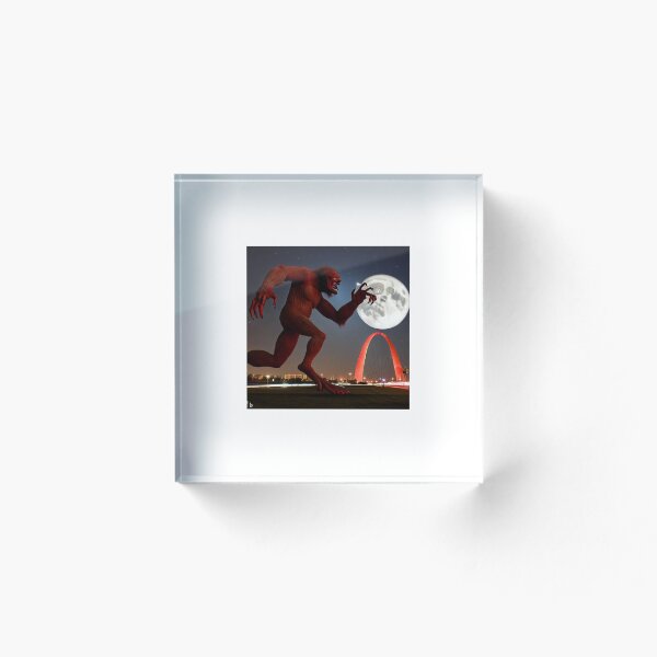 Item preview, Giant Demon chasing people near the Gateway Arch designed and sold by LyndasWorld.