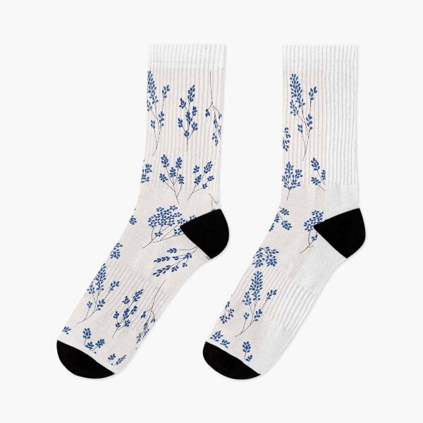 Item preview, cute blue flower design designed and sold by printsbylana.
