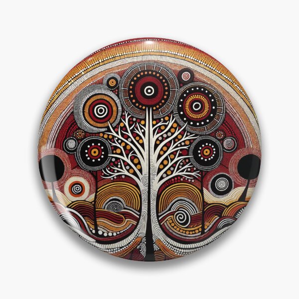 Item preview, Australian-Inspired Dot Art (Tree) designed and sold by PinUpPizzazz.