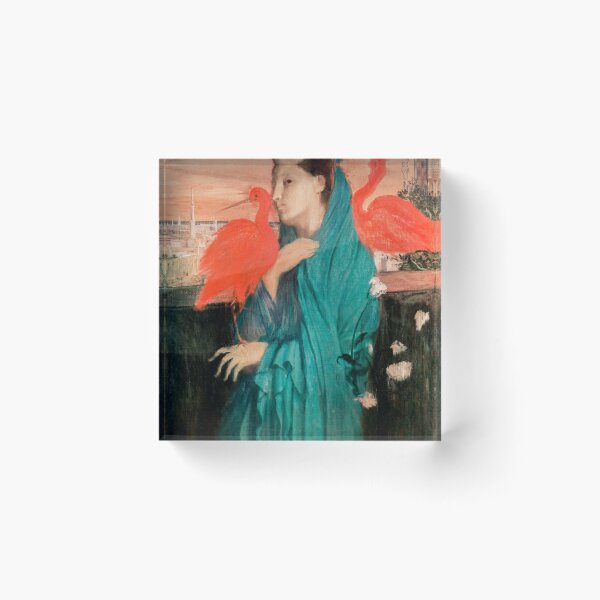 Item preview, Enigmatic Portrait: Young Woman with Bird Painting by Edgar Degas – Great Arts designed and sold by InHerits.
