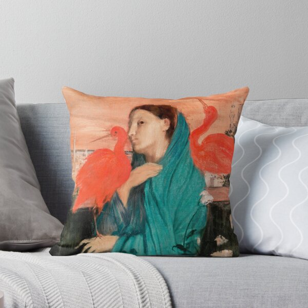 Item preview, Enigmatic Portrait: Young Woman with Bird Painting by Edgar Degas – Great Arts designed and sold by InHerits.