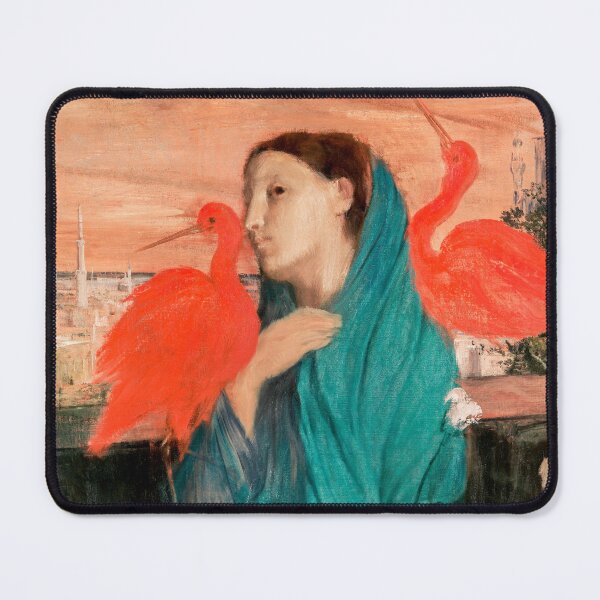 Item preview, Enigmatic Portrait: Young Woman with Bird Painting by Edgar Degas – Great Arts designed and sold by InHerits.