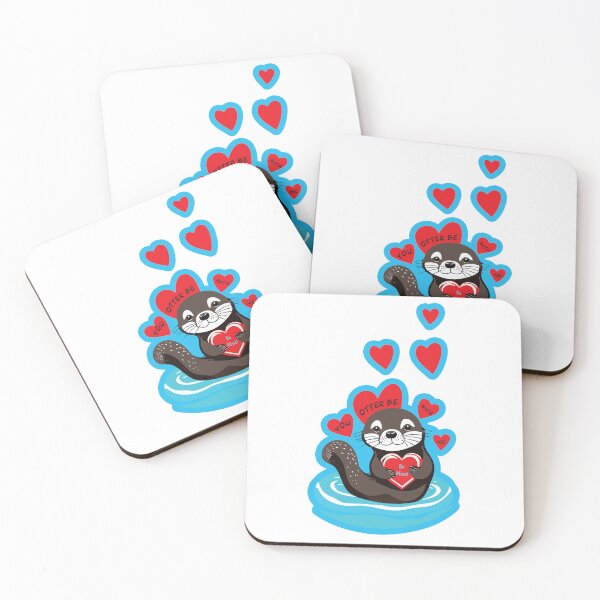 Item preview, You Otter Be With Me - Otterly Lovely Valentine/ Galentine designed and sold by ROSIE-47.