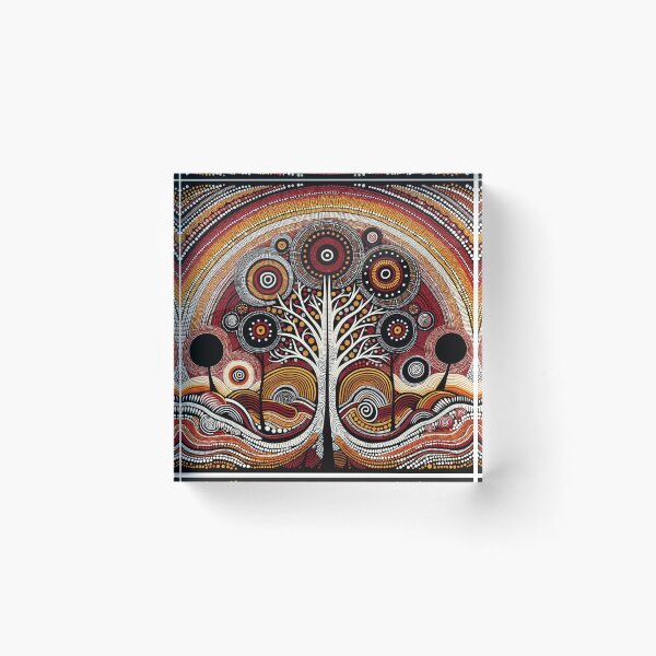 Item preview, Australian-Inspired Dot Art (Tree) designed and sold by PinUpPizzazz.