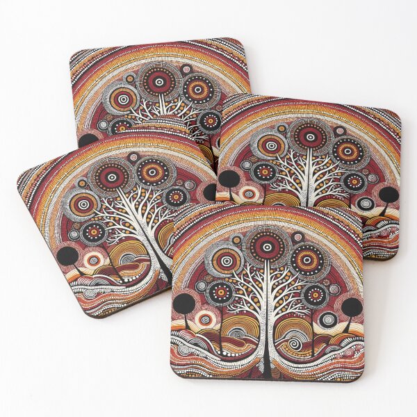 Item preview, Australian-Inspired Dot Art (Tree) designed and sold by PinUpPizzazz.