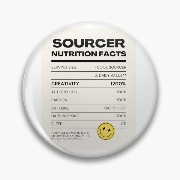 Item preview, Sourcer Nutrition Facts designed and sold by sourcecon.