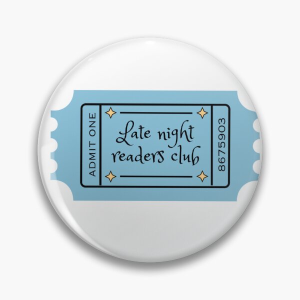 Item preview, Late night readers club sticker designed and sold by ElisabethEllen.