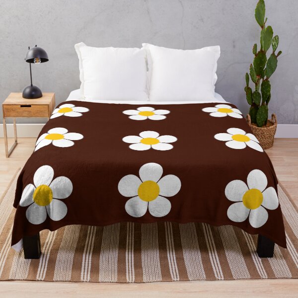 Item preview, Mod Daisy On Brown designed and sold by Lauren Vice.
