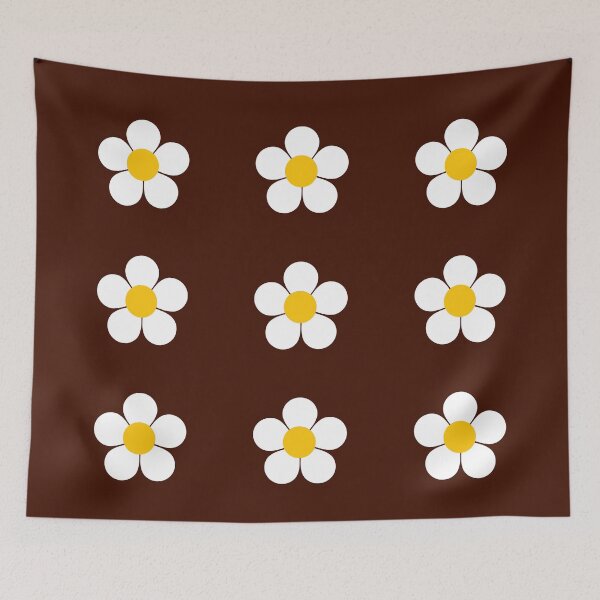 Item preview, Mod Daisy On Brown designed and sold by Lauren Vice.
