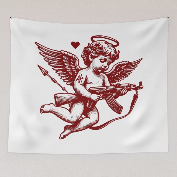 Item preview, Angel with AK 47 Gun designed and sold by hectorgool.
