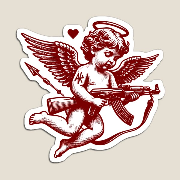 Item preview, Angel with AK 47 Gun designed and sold by hectorgool.