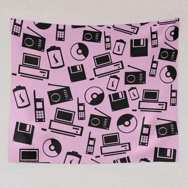 Item preview, 1988 Old School Tech (pink) designed and sold by Sparkleweather.