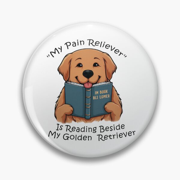 Item preview, Reading With My Golden Retriever designed and sold by Tamer ⭐⭐⭐⭐⭐.