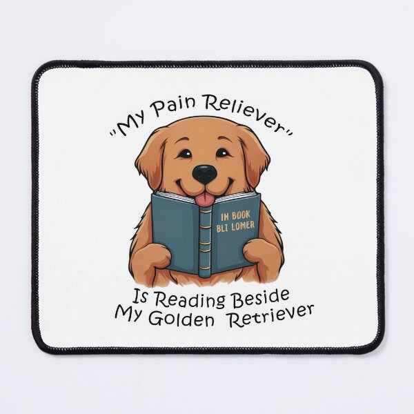 Item preview, Reading With My Golden Retriever designed and sold by Tamer ⭐⭐⭐⭐⭐.