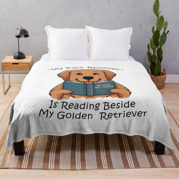 Item preview, Reading With My Golden Retriever designed and sold by Tamer ⭐⭐⭐⭐⭐.
