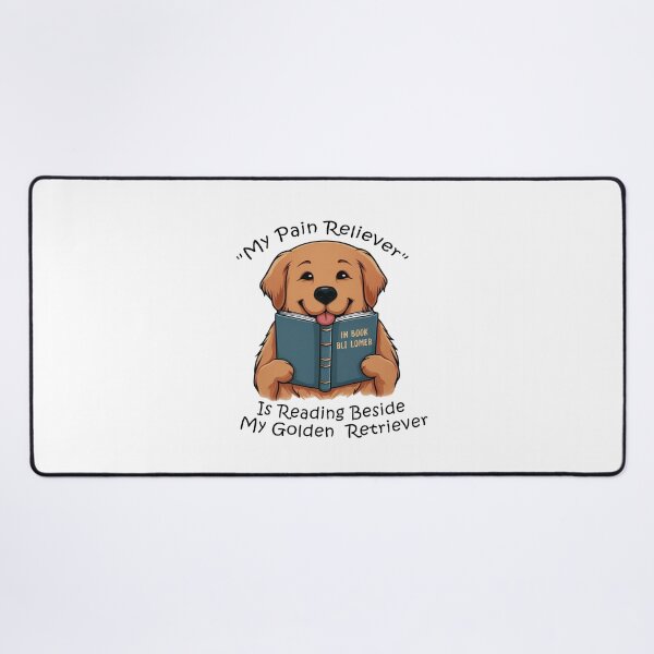 Item preview, Reading With My Golden Retriever designed and sold by Tamer ⭐⭐⭐⭐⭐.