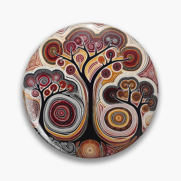 Item preview, Australian-Inspired Dot Art (Trees) designed and sold by PinUpPizzazz.