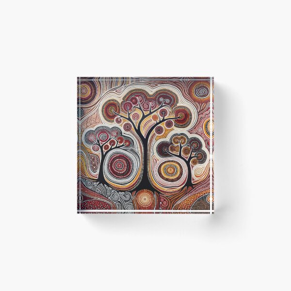 Item preview, Australian-Inspired Dot Art (Trees) designed and sold by PinUpPizzazz.