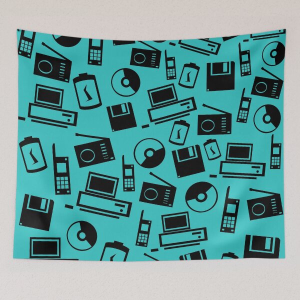 Item preview, 1988 Old School Tech (teal) designed and sold by Sparkleweather.