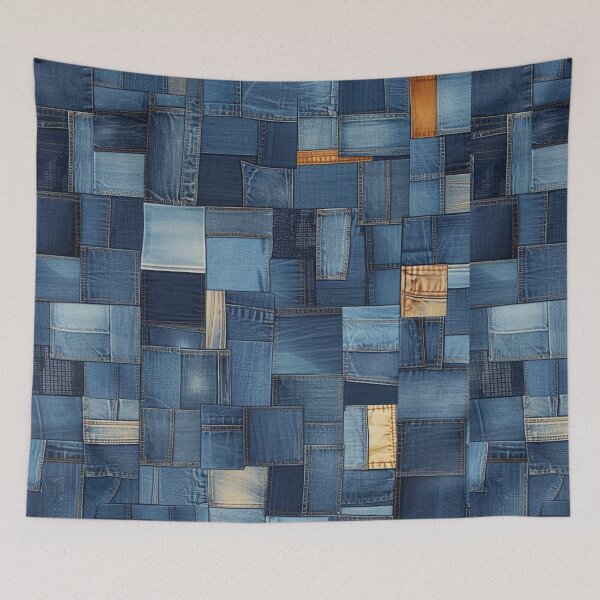 Item preview, Denim Fusion: Urban Patchwork Dreams designed and sold by matdiazl.