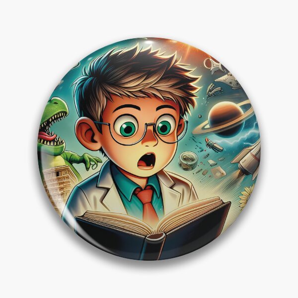 Item preview, Boy reading science illustration book T-shirts MC2 designed and sold by PrintyArts.