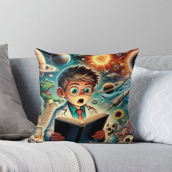 Item preview, Boy reading science illustration book T-shirts MC2 designed and sold by PrintyArts.