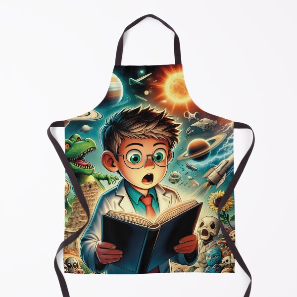 Item preview, Boy reading science illustration book T-shirts MC2 designed and sold by PrintyArts.