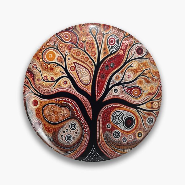 Item preview, Australian-Style Dot Art (Tree) designed and sold by PinUpPizzazz.