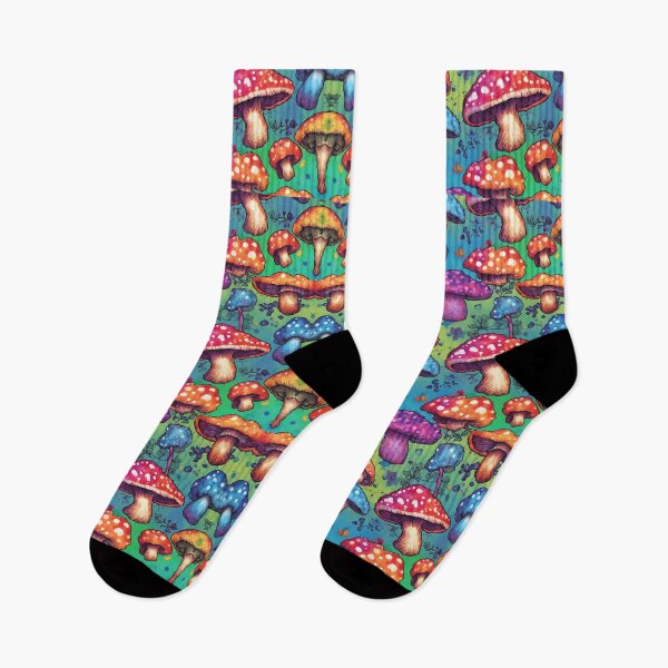 Item preview,  Mushroom Art Mix Geometric Mashup Colorful Pattern designed and sold by LLdreams.