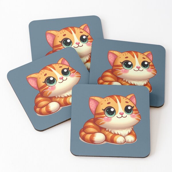 Item preview, Adorable Orange Cat, Kawaii Cat Clipart, Cute Cat designed and sold by SnuggleSafari.