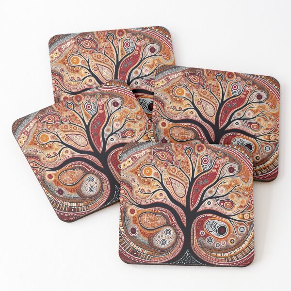 Item preview, Australian-Style Dot Art (Tree) designed and sold by PinUpPizzazz.