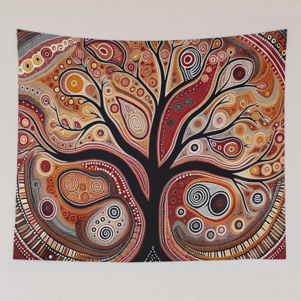 Item preview, Australian-Style Dot Art (Tree) designed and sold by PinUpPizzazz.