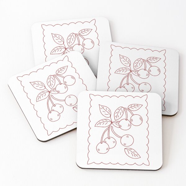 Item preview, Cherries Embroidery designed and sold by cringevouge.