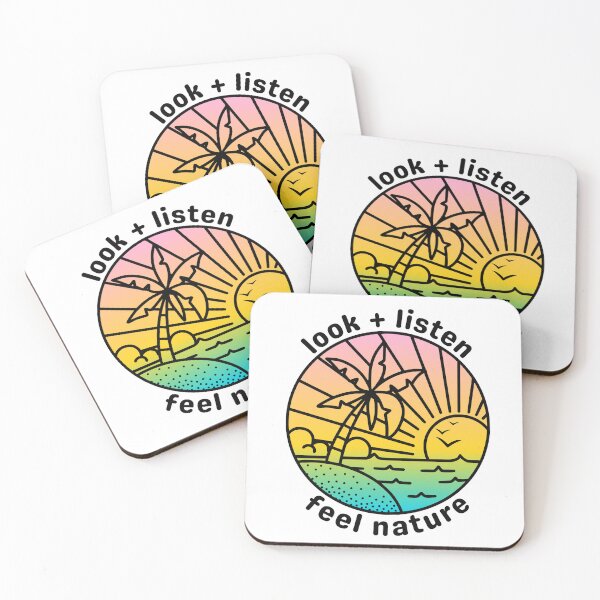 Item preview, Look and Listen, Feel Nature (light background) designed and sold by MelloHDesigns.