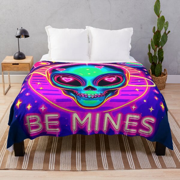 Item preview, Art By Minga Be Mines Skull and Hearts Alien design designed and sold by Artbyminga.